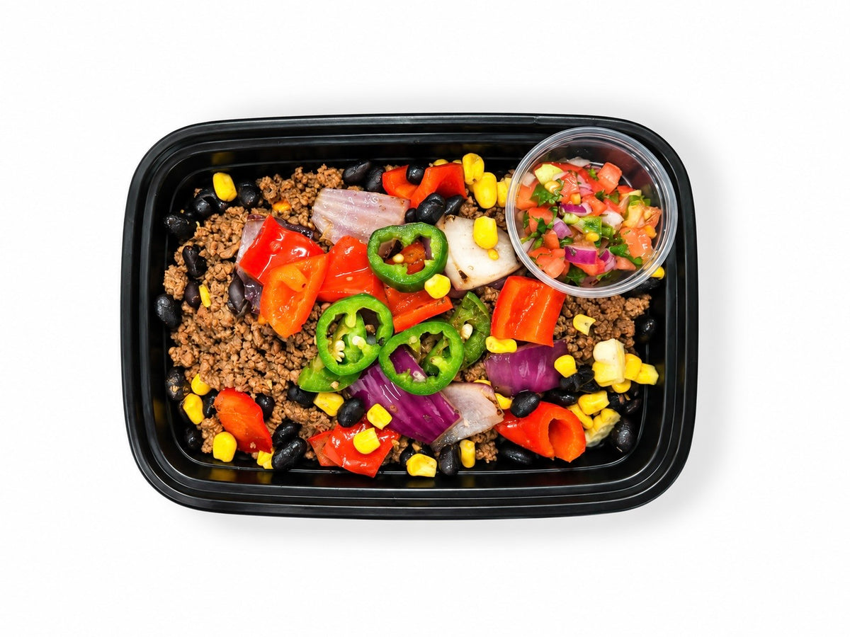 Halal Ground Beef Bowl Meal