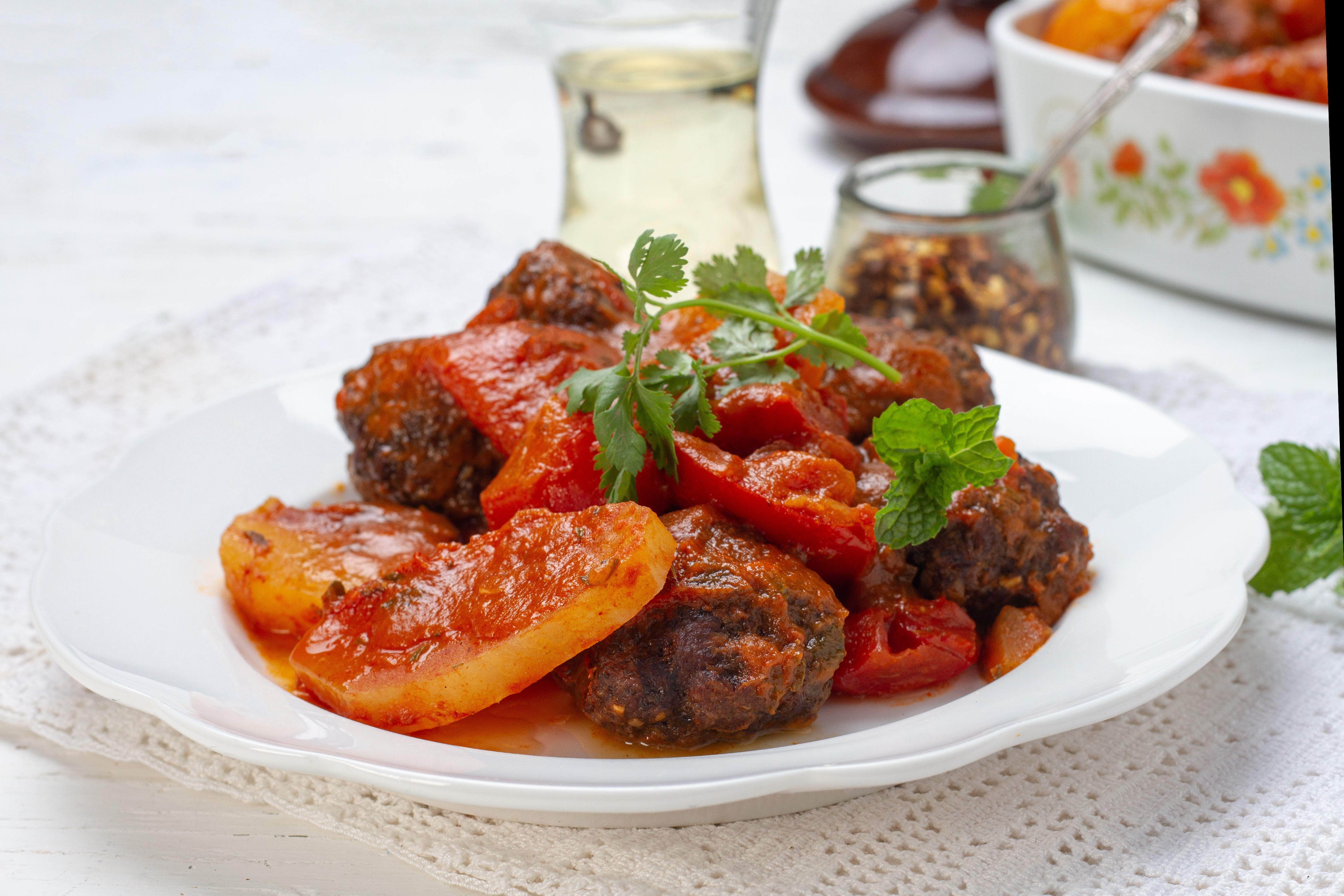 Turkish Meatball and Potato Stew