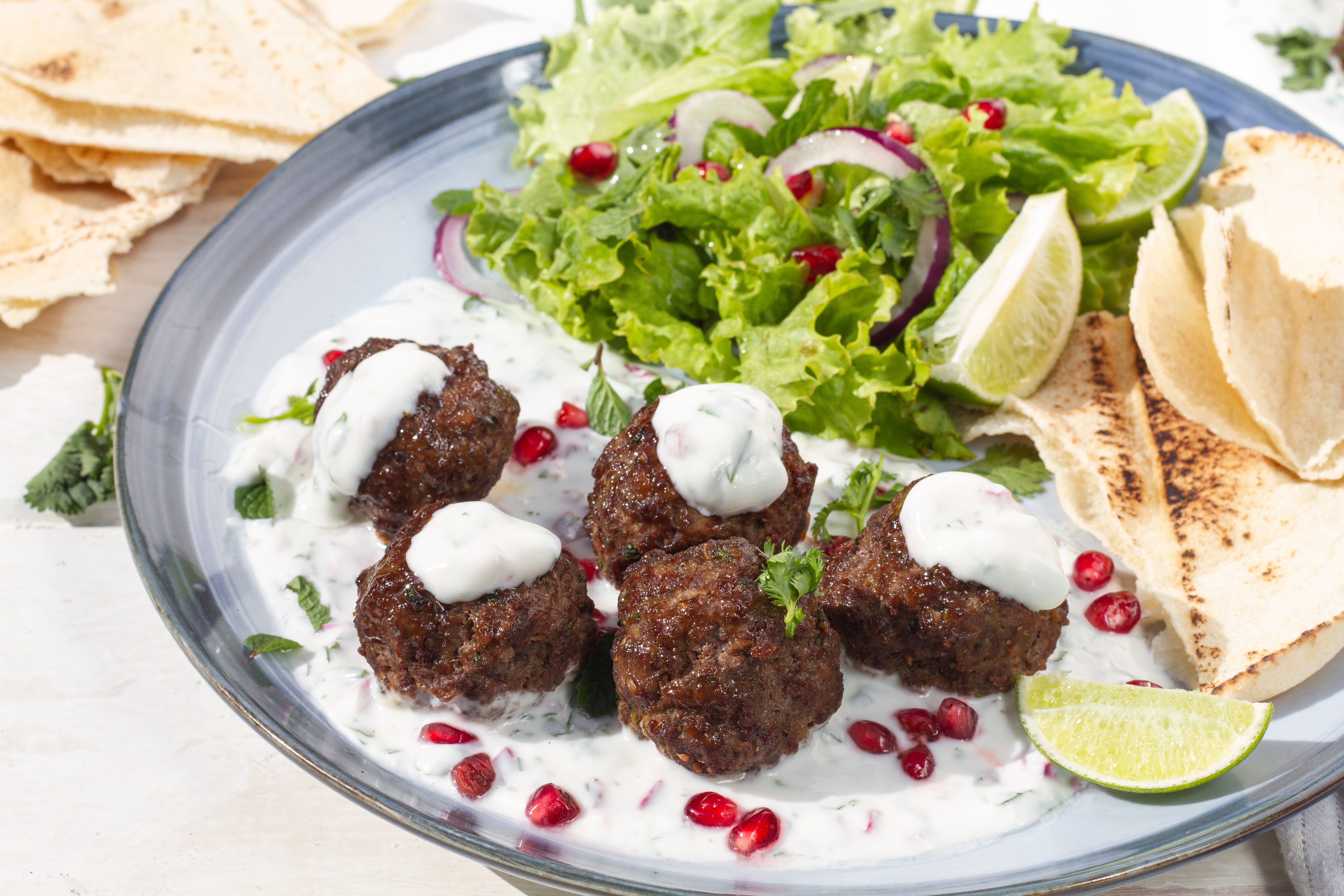 Lamb Meatballs with Yogurt Sauce