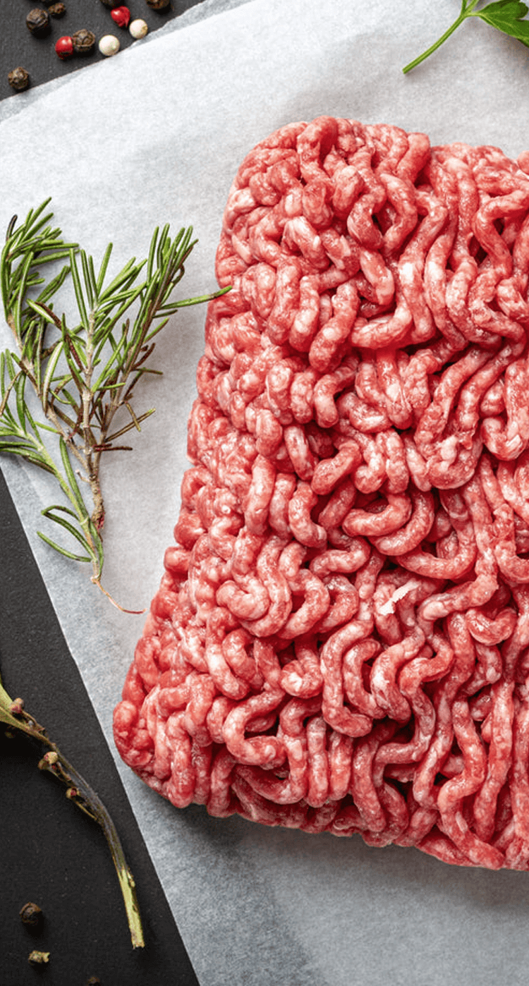 Fresh halal ground beef