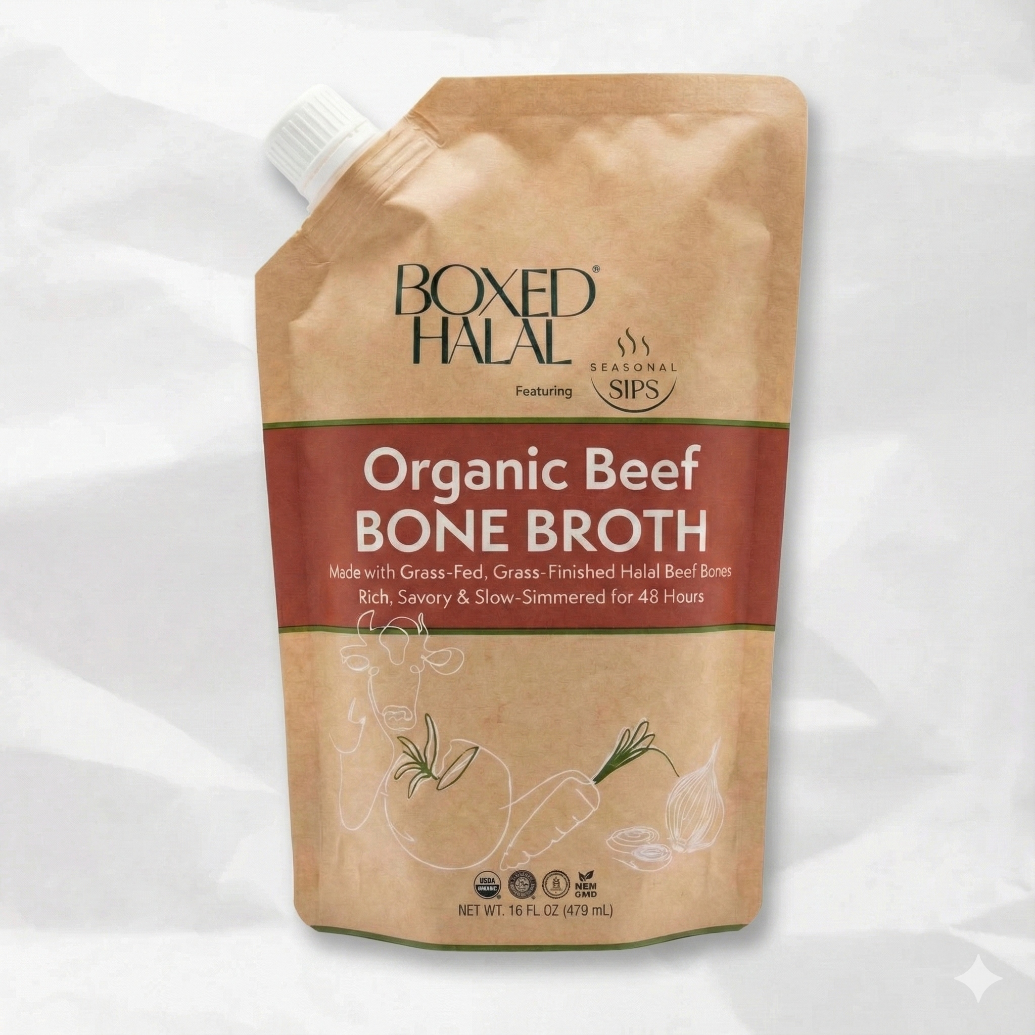 Organic Halal Beef Bone Broth