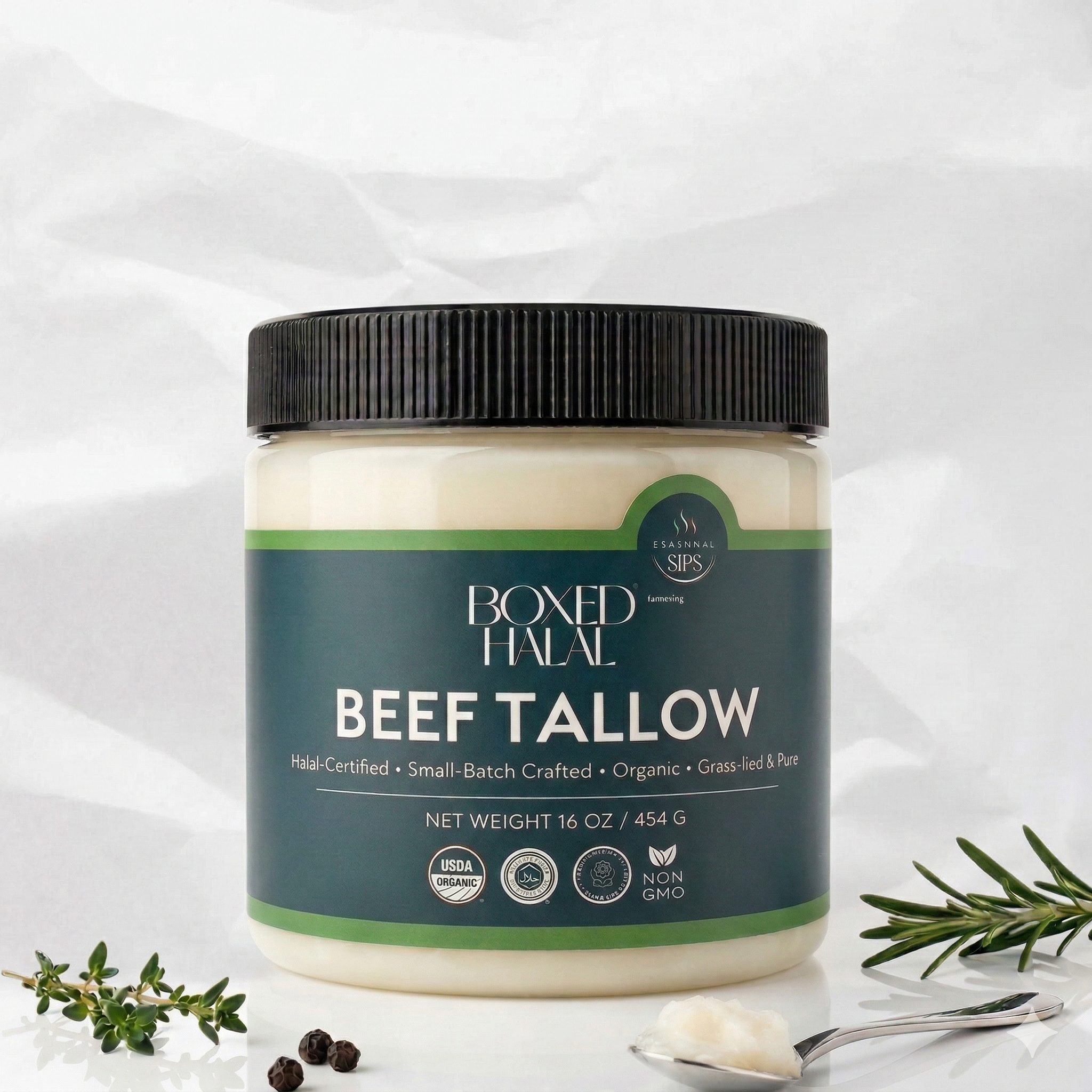 Organic Halal Beef Tallow
