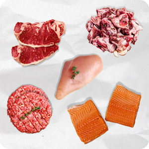 Halal steaks, chicken and ground beef