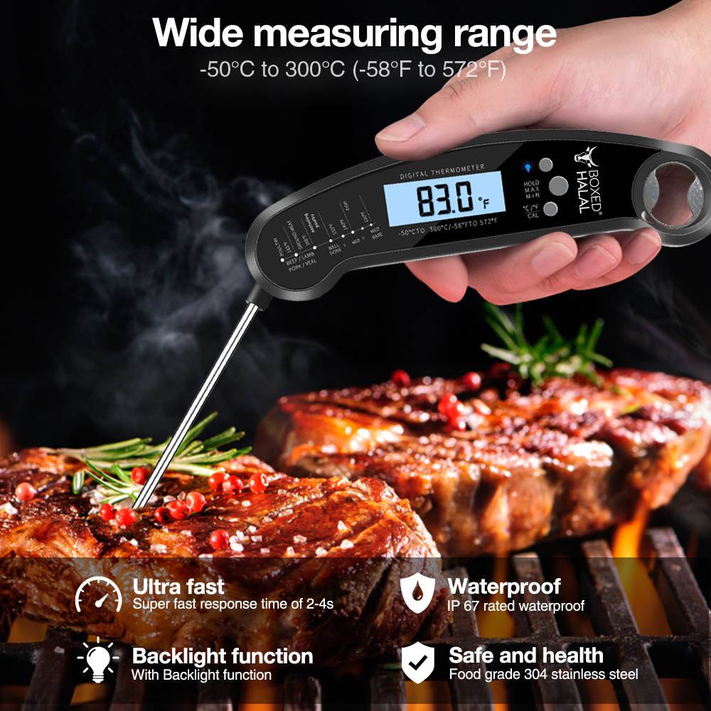 Digital Meat DOQAUS Instant Read Cooking Thermometer Backlight LCD Screen
